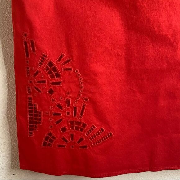 Vince Camuto | Red Cutout Trim Sheath Dress, Size 14 - Picture 4 of 9